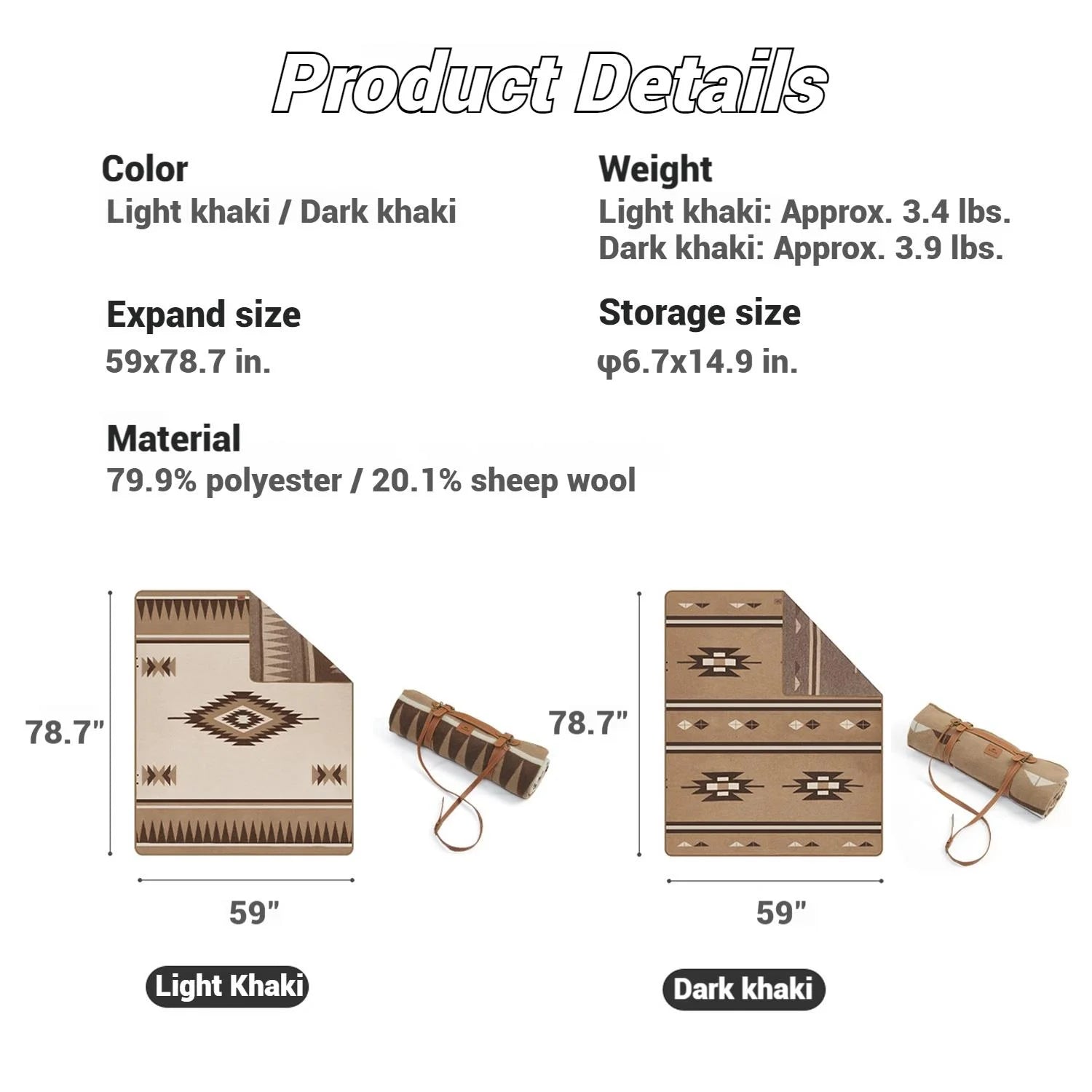 Naturehike, Wool Blanket, Multi-purpose Warm Wool Blanket, Oversized Skin-friendly Wool Throw, Wearable Soft and Warm Blanket, For Home/Camping/Travel