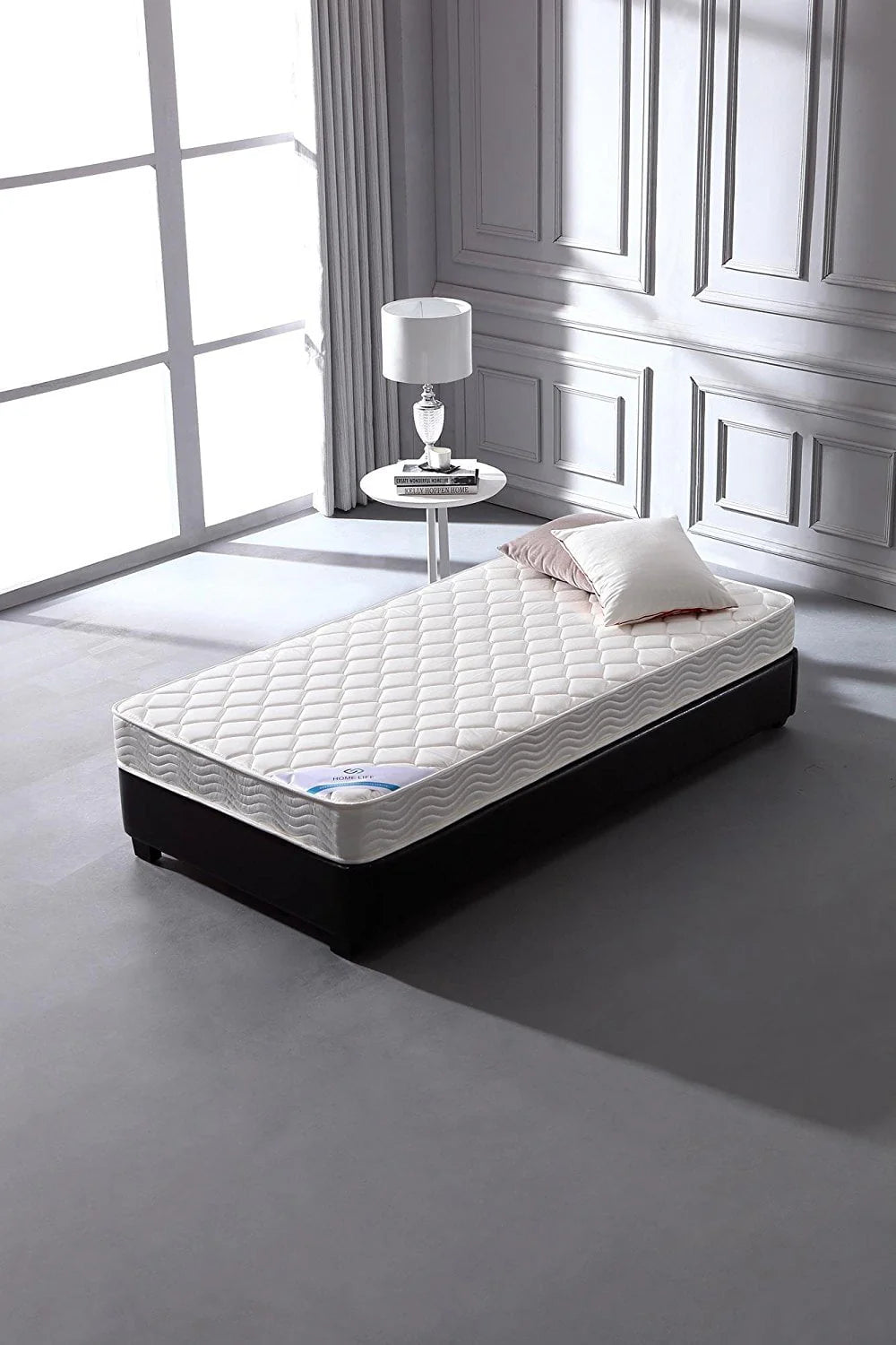 LIFE Home Spring 6" Twin Mattress, White