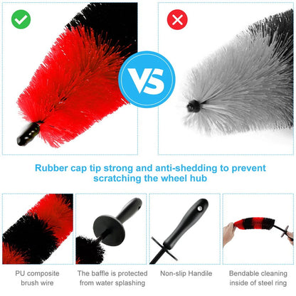 Dsseng 18pcs Car Wash Cleaning Tools Kit Car Detailing Set Car Wash Kit Interior and Exterior with Car Detail Brushes Tire Brush Towels