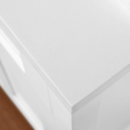Ove Decors Tahoe II 60 W x 21" D Freestanding Bathroom Vanity with Single Sink, Pure White
