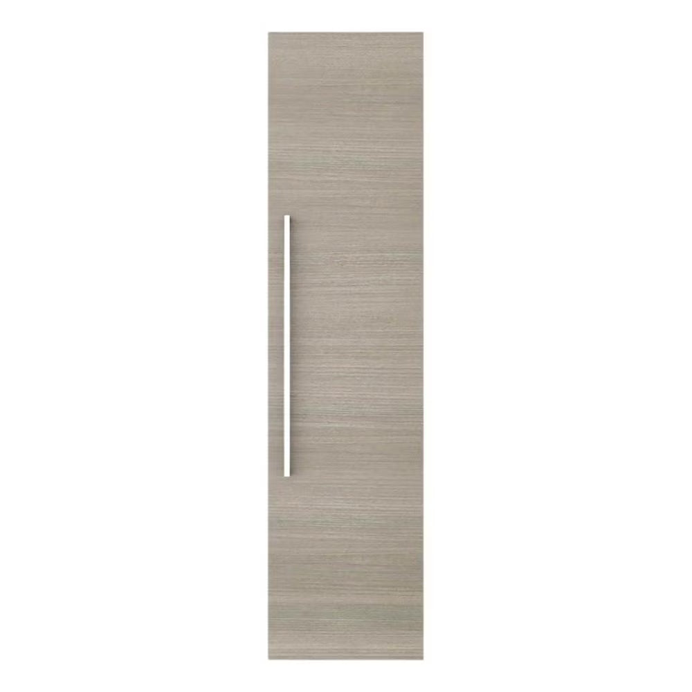 Cutler Kitchen and Bath Silhouette Modern Wood/Metal Linen Tower in Light Oak